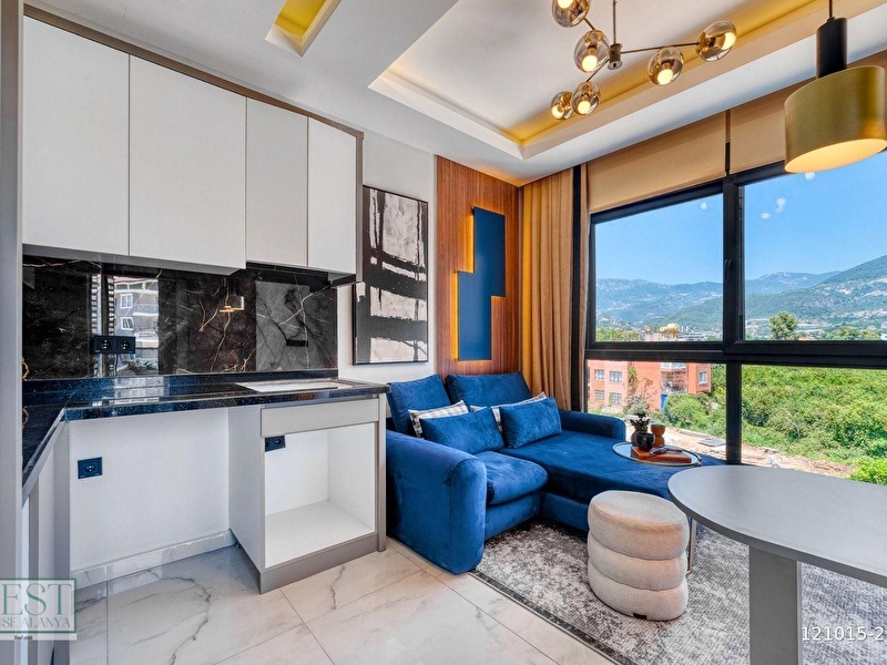New apartment 1+1 in oba with furniture lux design