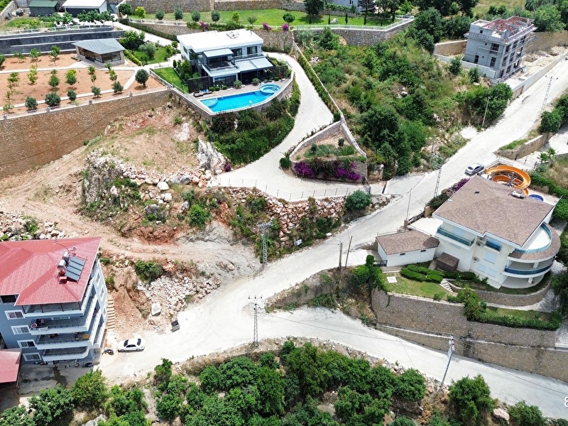 Alanya da deniz manzaralı villa arsası
