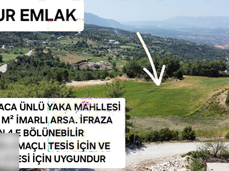 Dünyaca ünlü yaka mahllesi̇nde 10 dönüm i̇fraza uygun i̇marli arazi̇