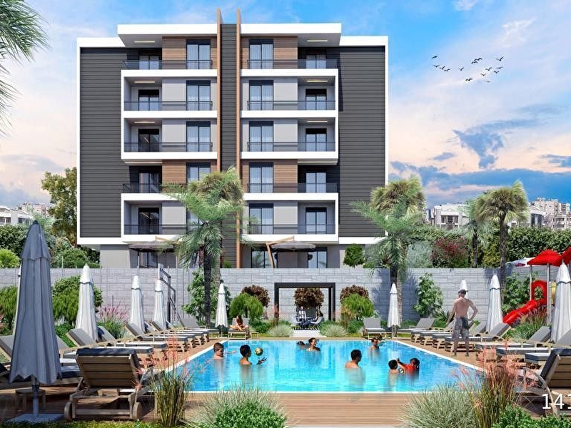Antalya kepez hastane yakini sifir asansörlü  havuzlu si̇tede arakat muhteşem dai̇re