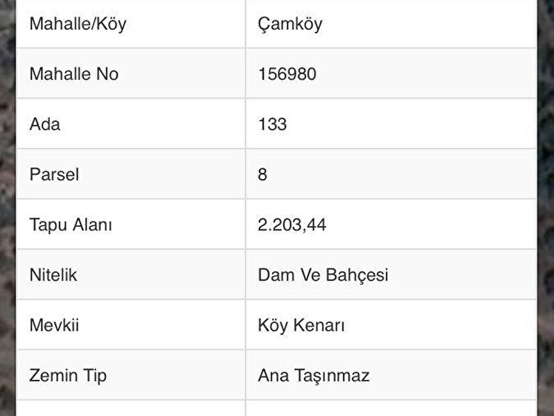 Ayvacik çamköy’de 2200 metre 40/80 i̇marli kupon arsa