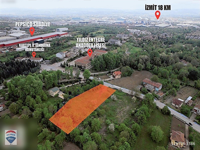 Kartepe suadi̇ye'de satilik arsa