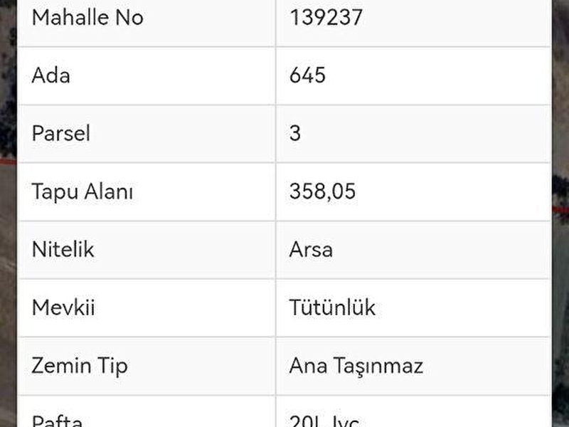 Bi̇lgi̇n emlaktan gölhi̇sar konak mahallesi̇ tütünlük mevki̇si̇nde  satilik arsa