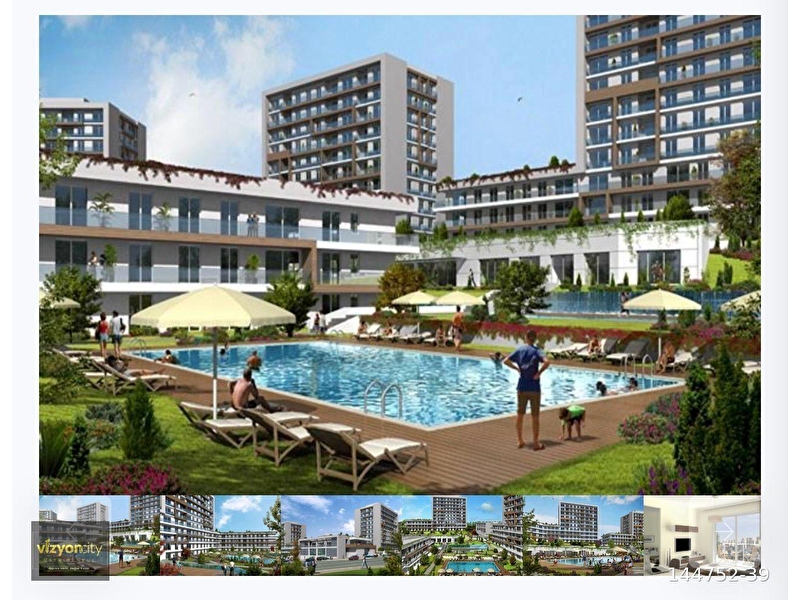 Atakent i̇stanbul lounge si̇tesi̇ 2+1 110m2 peyzaj satilik dai̇re