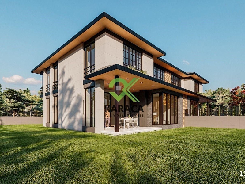 Karacadan beybeste satilik 1.233 m2 projesi hazır villa arsası