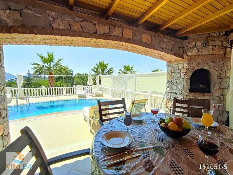 Günlük Kiralık 3 Odalı Villa Muğla Fethiye Ölüdeniz Mahallesi 6 Kişi Kapasiteli