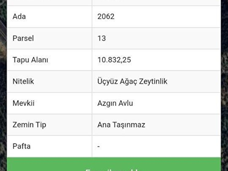 Satilik zeyti̇nli̇k ali̇aga aşagi şakran mh