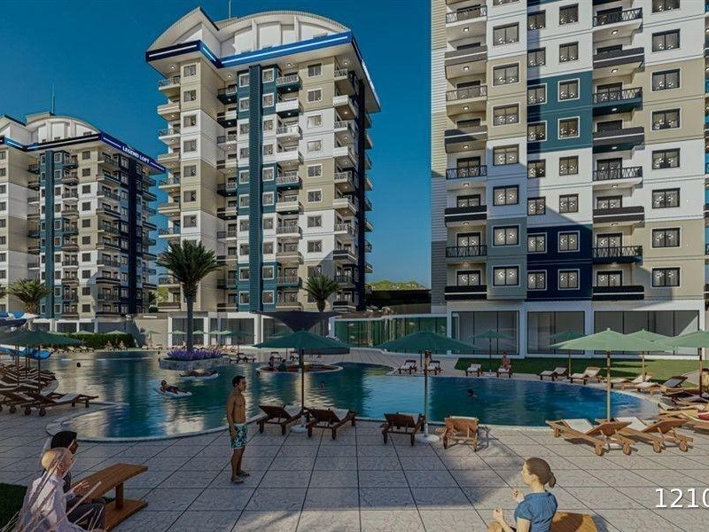 New apartment 1+1 avsallar 60m2 beach 900m