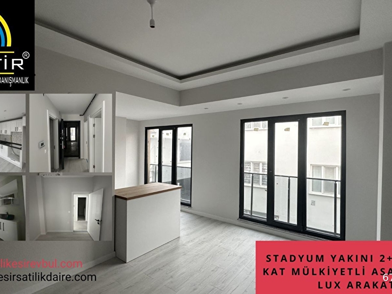 Stadyum yakini 2+1 62 m2 kat mülki̇yetli̇ asansörlü lux arakat