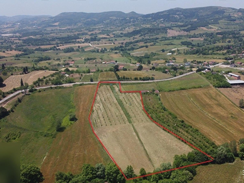 Özgür emlaktan asfalt cepheli̇ 22.732m2 meyve bahçesi̇