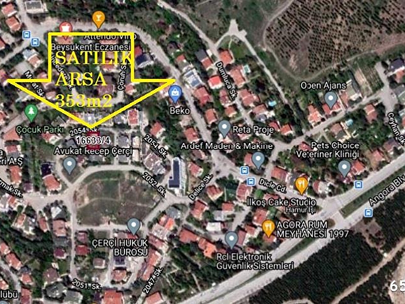 1 225 000 Tl Beysukentte Satilik Arsa 353m2
