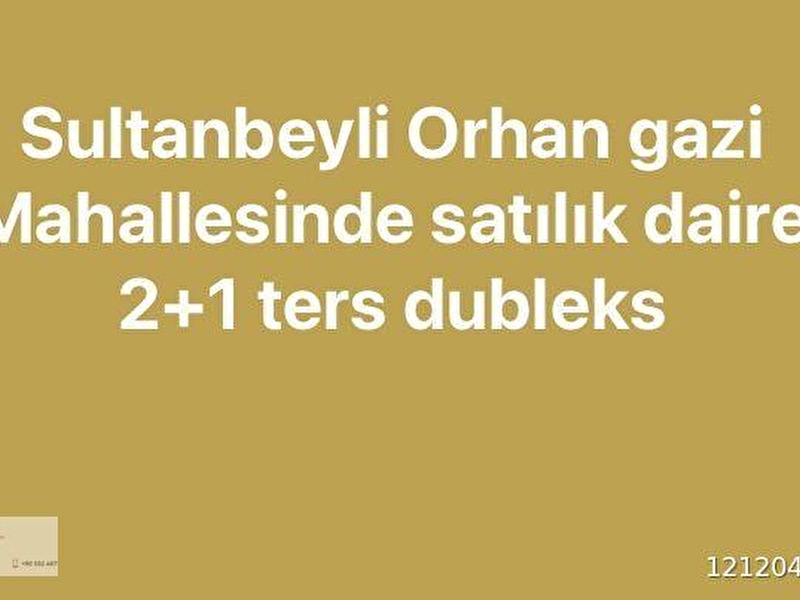 Sultanbeyli de satılık 2+1 ters dubleks