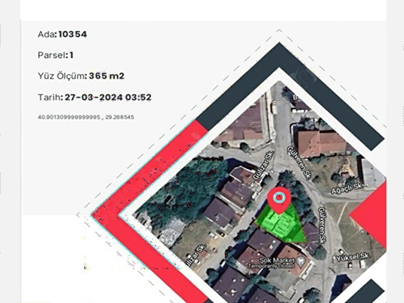 Pendi̇k yayalar mah. ankara caddesi̇ yakini 356 m² arsa