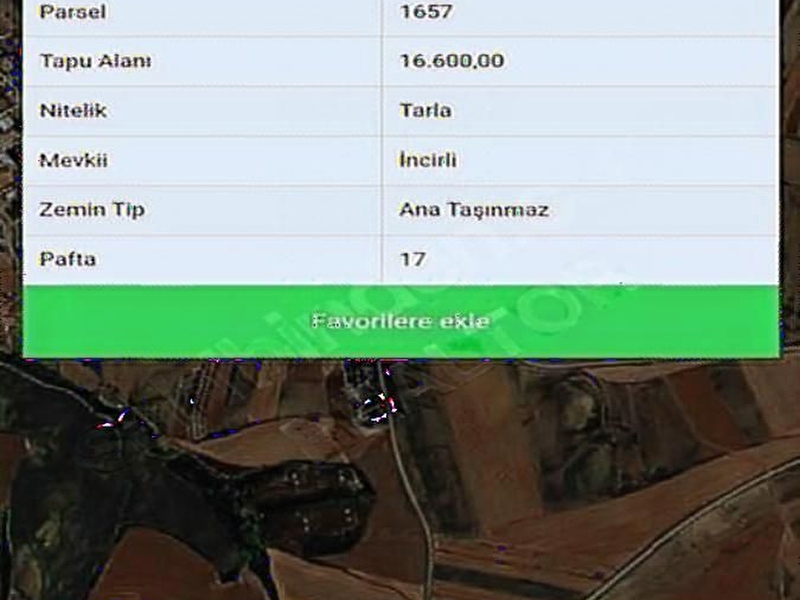 Realtor'dan köy merkezi̇ne yakin 16.600 mt2 tarla