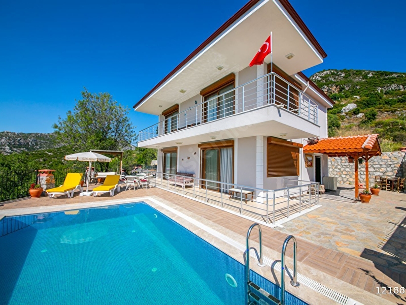 Günlük Kiralık 3 Odalı Villa Muğla Marmaris Söğüt Mahallesi 4 Kişi Kapasiteli