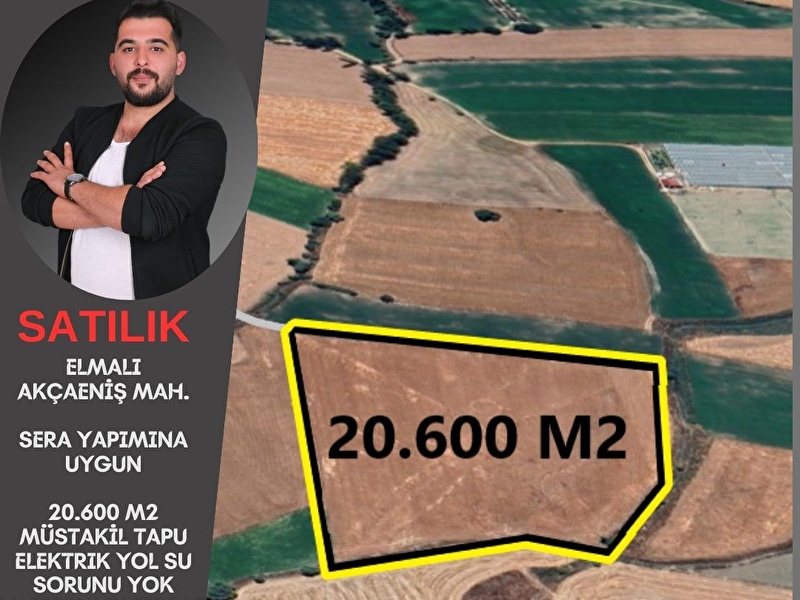 Baylan's gayri̇menkulden sera yapimina uygun su ve yol sorunu olmayan müstaki̇l tapu tarla yatirimlik