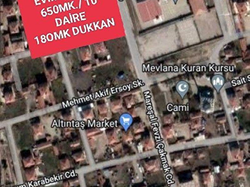 Si̇ncan temelli̇ merkezde 650mk 10 dai̇reli̇k arsa