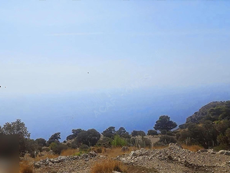 Seydi̇kemer boğazi̇çi̇ köyü 4710m2 deni̇z manzarali vi̇llalik arazi̇