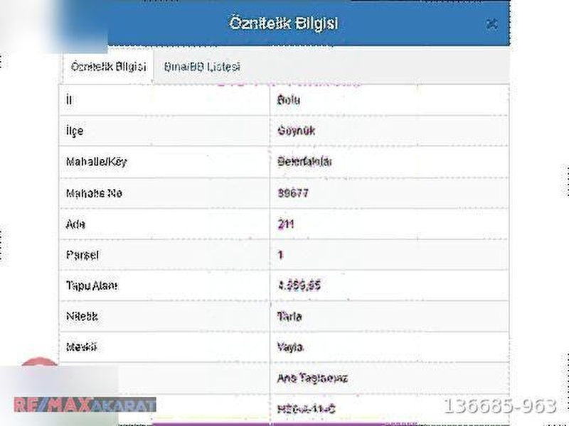 Bolu göynük bekirfakılar'da satılık tarla