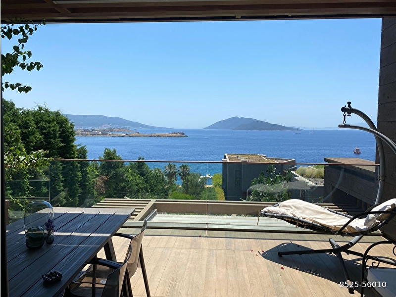 Bodrum bi̇tez caresse residence da deni̇z manzarali 2.5+1 satilik