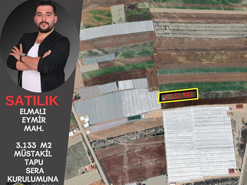 Baylan's gayri̇menkulden satilik sera yapimina ve hobi̇ bahçe yapimi i̇çi̇n müstaki̇l tapulu tarla
