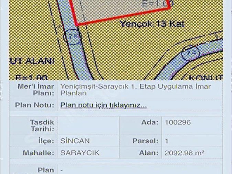 Y.çimşitte y.kat imarlı 14 dairelik 4+1 150 m2 den 2093 tek tapu