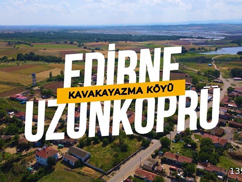Edirne lalapaşa çatma köyünde satılık 906m2 imarlı ifrazli mutakil tek tapu köy arsası