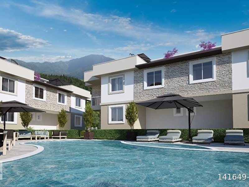 Oli̇ve park projesi̇ yeni̇ foça 1+1 bahçeli̇- havuzlu satilik dai̇re