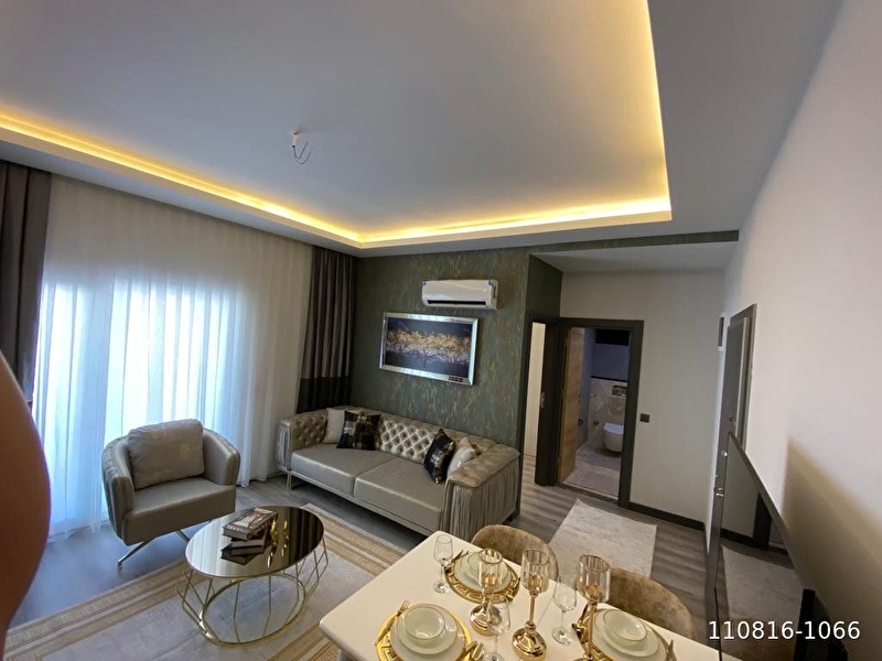 Alanya oba karakocali'da satilik 1+1 eşyali sifir dai̇re
