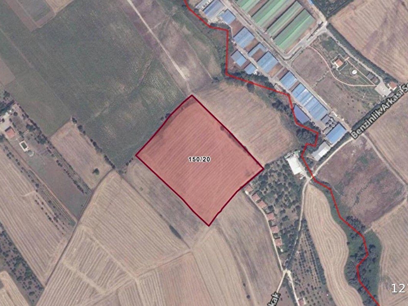 Çatalca ova yenice'de satılık 4445 m2 hisseli tarla