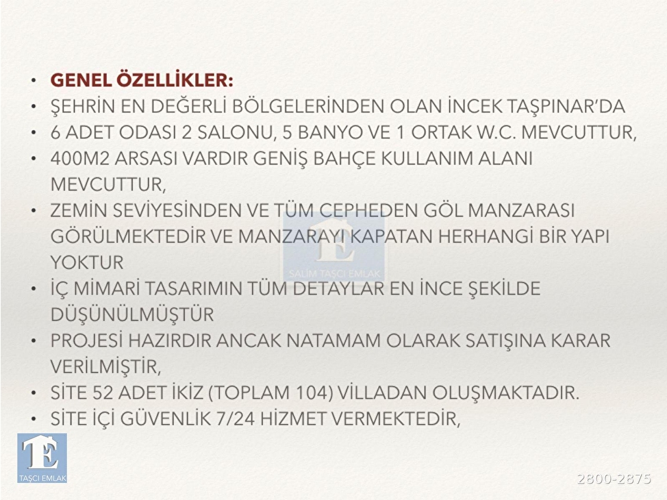 incek cicekkent sitesi 6 2 tam cephe gol manzarali asansorlu