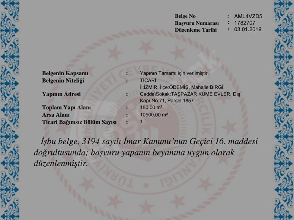 134m2 Tas Ev 180m2 Ticari Bina 10 500m2 Arazi 0 36437439 Hurriyet Emlak