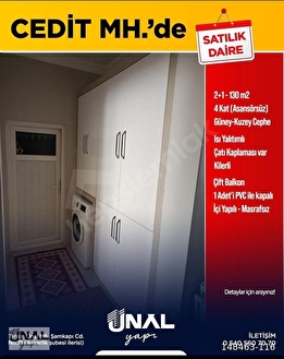 CEDİT MAHALLESİNDE 130 M2 2+1 4.KAT SATILIK DAİRE - Görsel 5