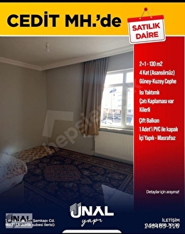 CEDİT MAHALLESİNDE 130 M2 2+1 4.KAT SATILIK DAİRE - Görsel 6