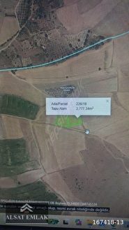 Mahzemin'de 2.750 m² tek tapu tarla