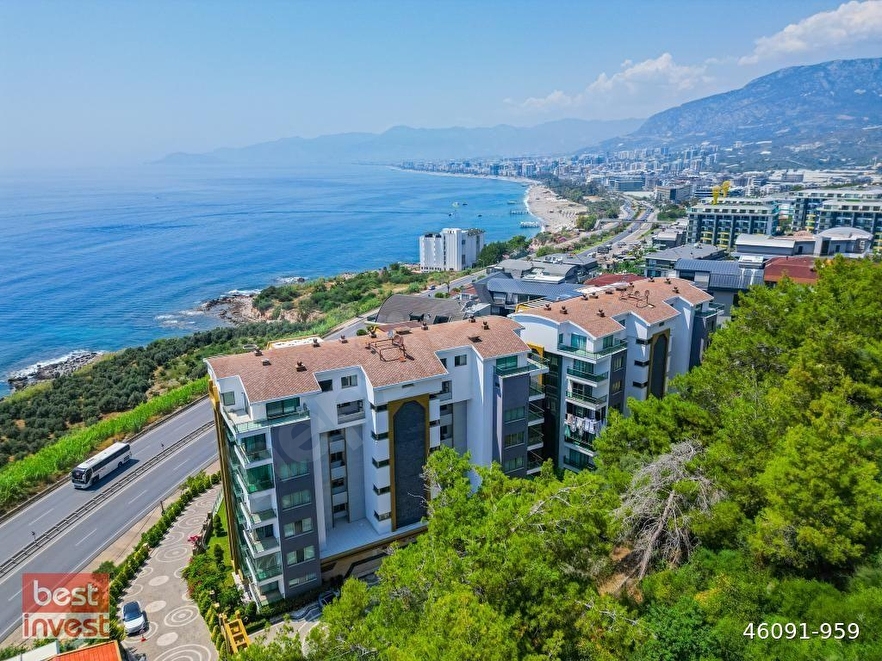 Alanya Kargıcak'ta Deniz Manzaralı Satılık 1+1 Daire