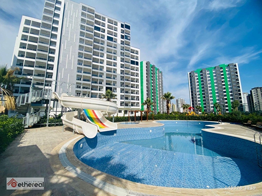 ETHEREAL'DEN AKDENİZ MAH'DE AQUPARK,HAVUZLU,HAMAM VE SAUNALI 1+1