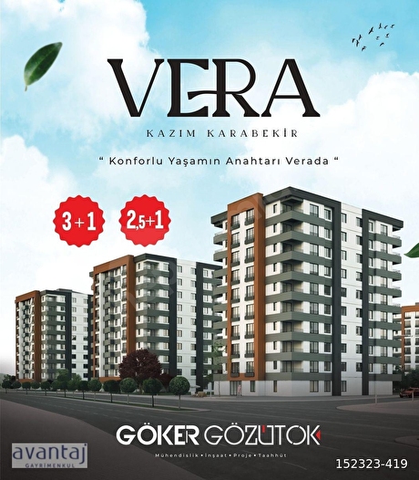 KAZIM KARABEKİR KENTSEL DÖNÜŞÜM VERA PROJESİNDE 2,5+1 SATILIK