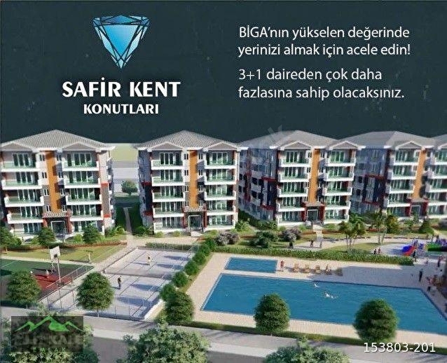 BİGA YÜKSELEN DEĞER - SAFİR KENT KONUTLARI​ - 3 + 1 LÜKS DAİRELER