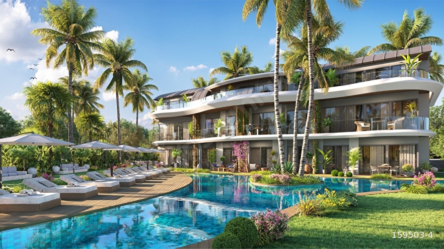 MARİS LAGOON PLUS - 2+1 Bahçeli, Direk Havuz Girişli ( Swim Up )