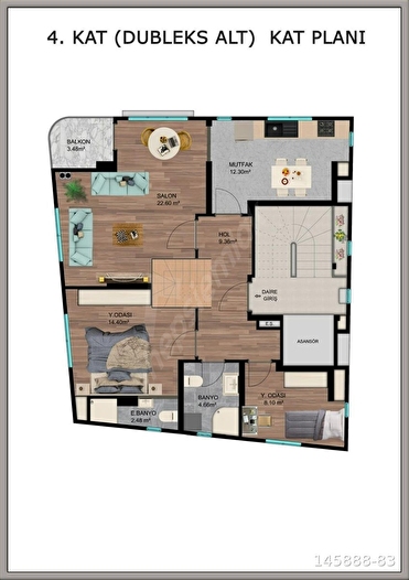 AKÇAKOCA'DA DENİZ MANZARALI LÜKS DUBLEKS 4+1 DAİRE