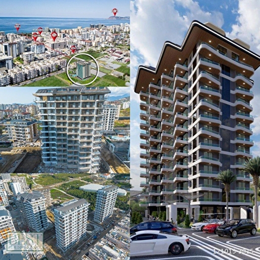 New apartment 2+1 Mahmutlar sea view 8 floor