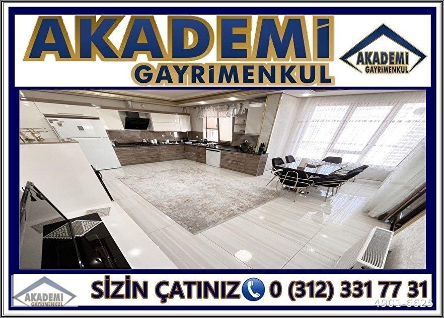 AKADEMİ'DEN MODERN MİMARİSİ İLE BÖLGEYE RENK KATAN LÜKS YAPI 4+1