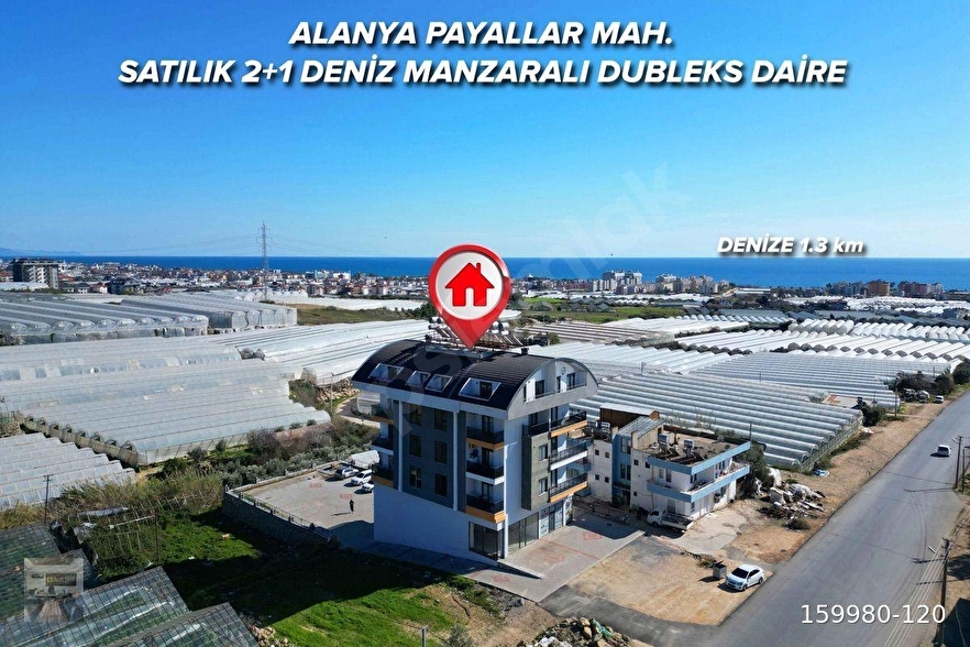 ALANYA PAYALLARDA 2+1 AYRI MUTFAK SATILIK DUBLEKS DAİRE