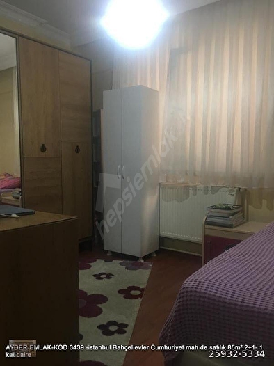 Bahçelievler Cumhuriyet mah de satılık 85m² 2+1- 1. kat daire